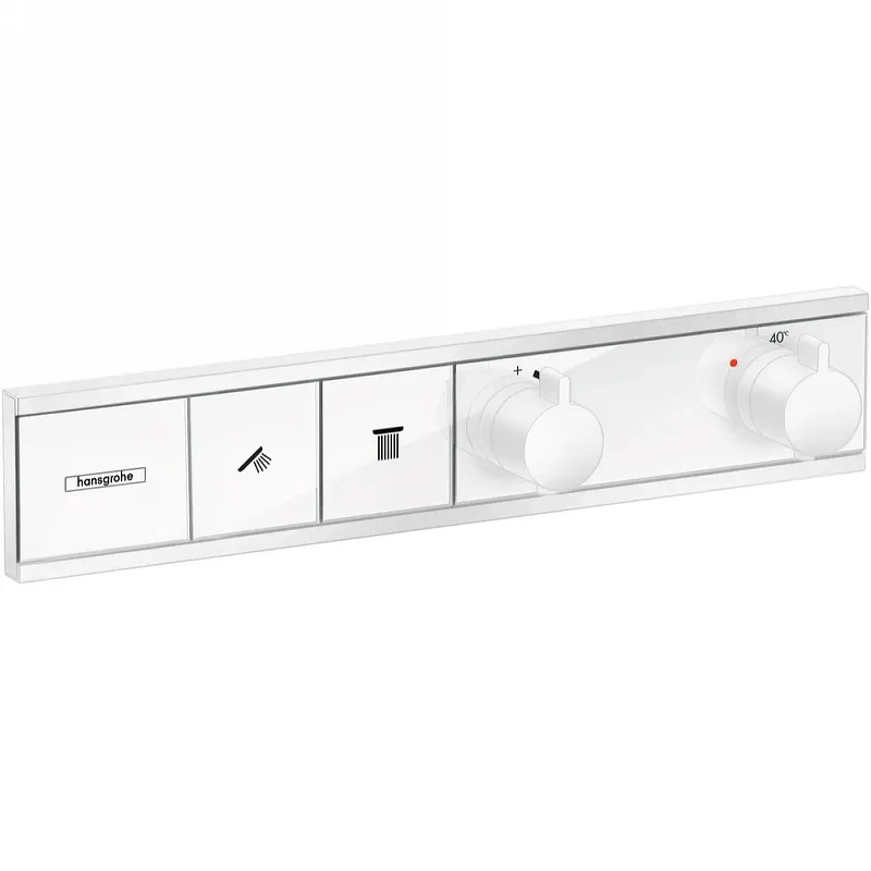 Смеситель для душа Hansgrohe RainSelect с термостатом, белый матовый (15380700)