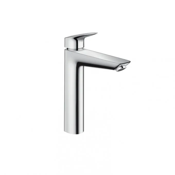 Смеситель для раковины Hansgrohe Logis 190, со сливным гарнитуром, однорычажный, хром (71090000)