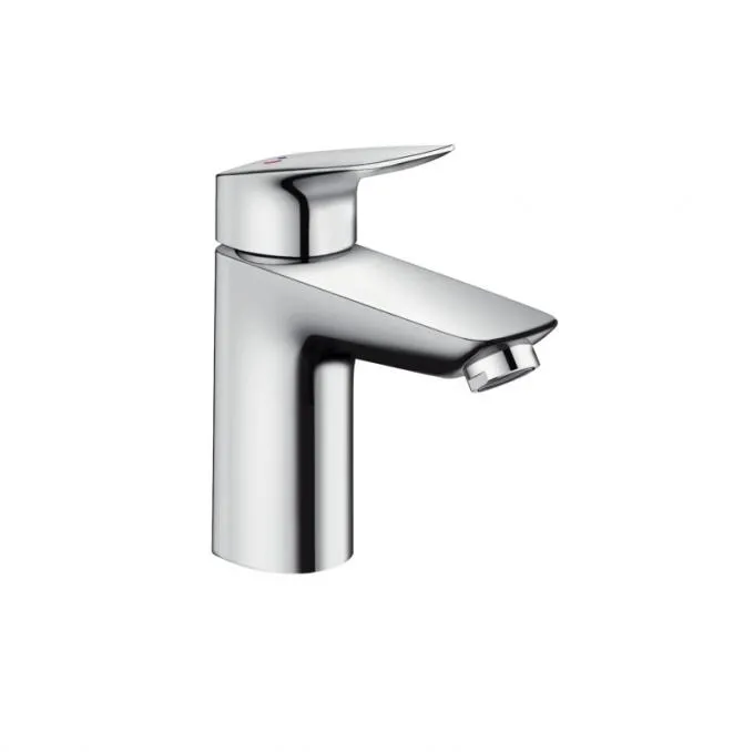 Смеситель для раковины Hansgrohe Logis 100 CoolStart, со сливным гарнитуром, однорычажный, хром (71102000)
