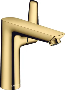 Смеситель для раковины Hansgrohe Talis E 150 с донным клапаном, керамический картридж, полированное золото (71754990)