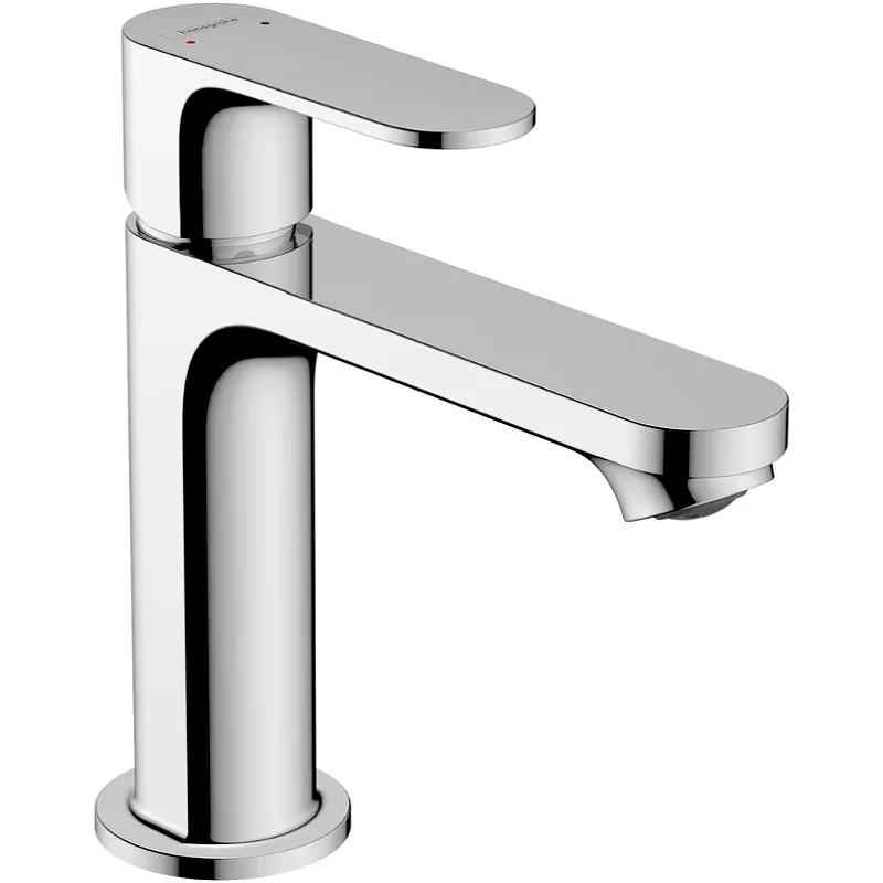 Смеситель для раковины Hansgrohe Rebris S со сливным гарнитуром, керамический картридж, хром (72517000)