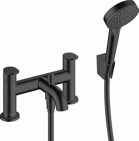 Смеситель на борт ванны Hansgrohe Vernis Blend, матовый чёрный (71461670)