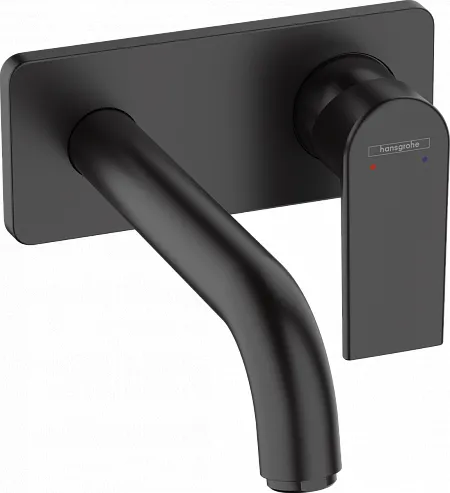 Смеситель для раковины Hansgrohe Vernis Shape, матовый чёрный (71578670)