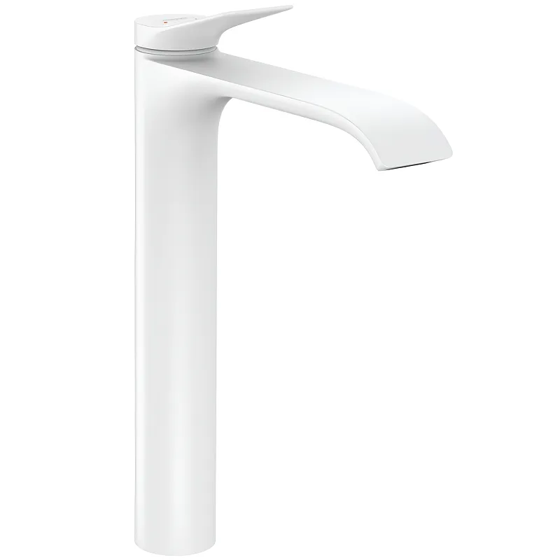 Смеситель для раковины Hansgrohe Vivenis, однорычажный, 250 без сливного гарнитура, матовый белый (75042700)
