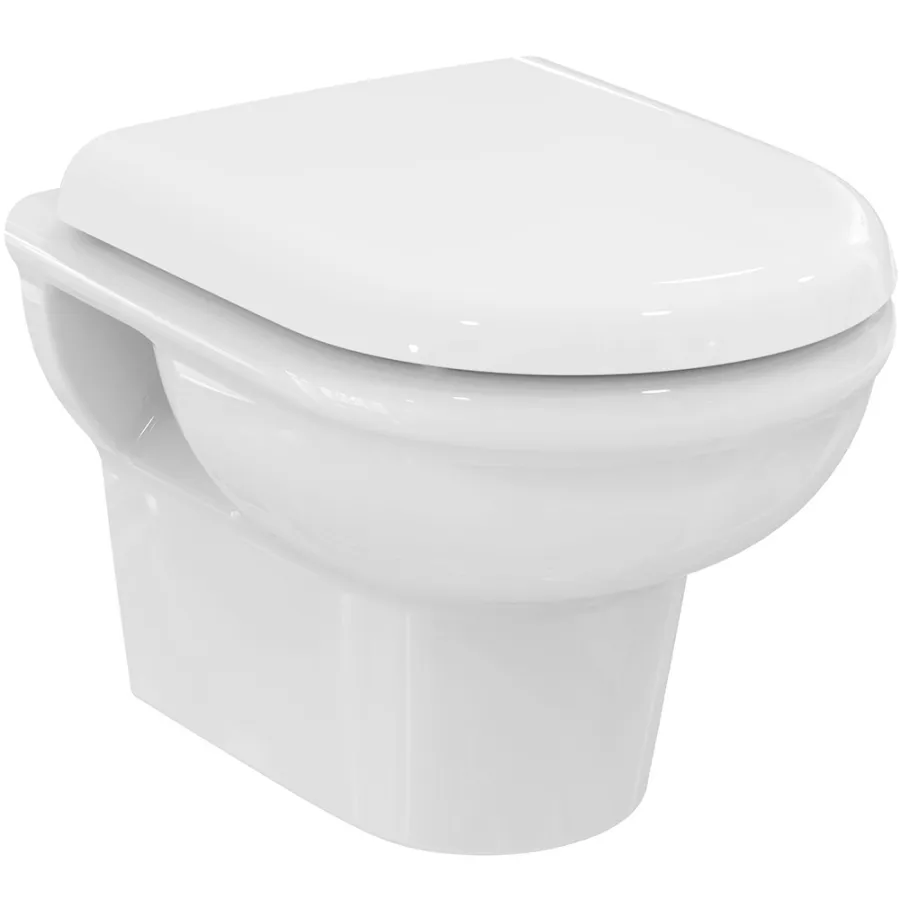 Унитаз подвесной Ideal Standard EXACTO безободковый, с сиденьем микролифт (R002601)