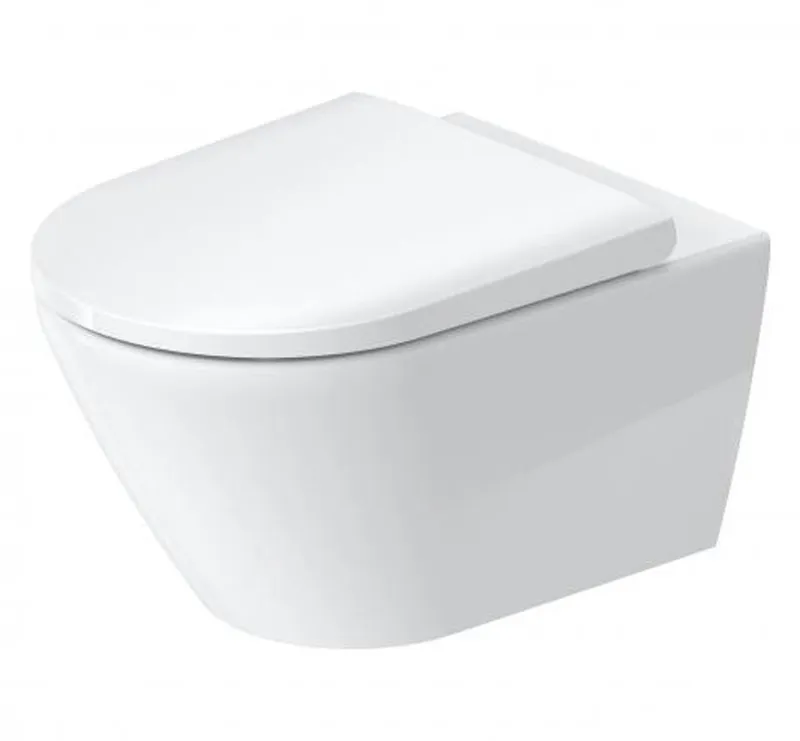 Унитаз подвесной Duravit D-Neo Rimless с креплением Durafix, сиденье микролифт, белый (45770900A1)