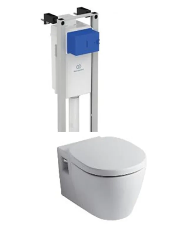 Комплект инсталляции Ideal Standard ProSys Eco Frame M  с унитазом Connect E803501, сиденье микролифт E712701 (W220101)