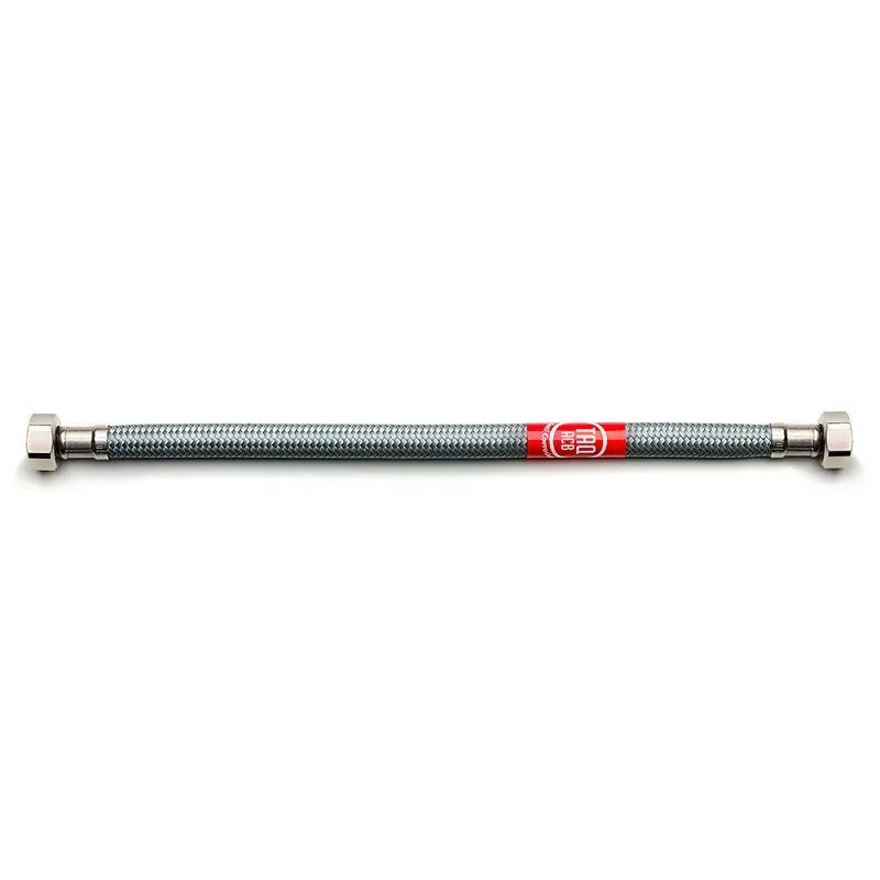 Гибкая подводка Tucai в стальной оплетке, 50см, 1/2", вн. - вн. (3623)