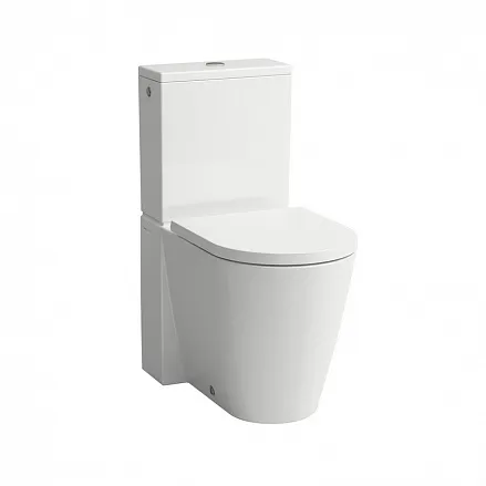 Чаша унитаза-компакта безободковая Laufen Kartell 5/3 л, 2 крепежных отверстия, без боковых отверстий 8.2433.7.000.000.1