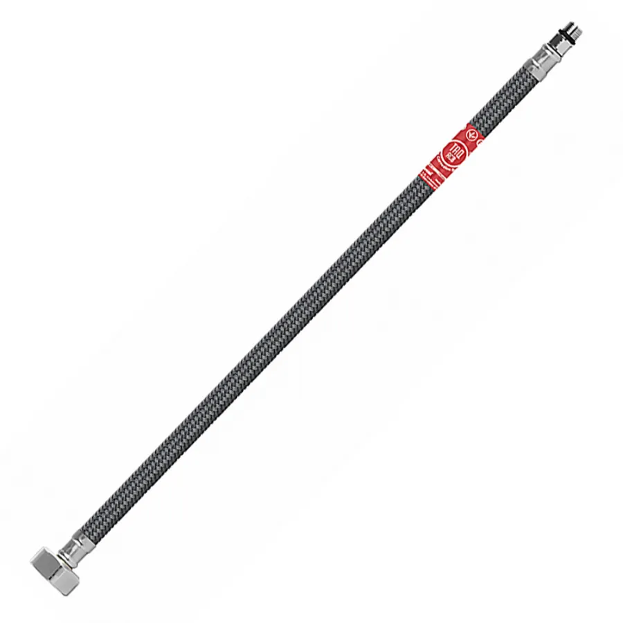 Гибкая подводка Tucai 40 см в полимерной ACB (антикоррозийной) оплетке 1/2-M10x1 L17, Г/Ш (203165)