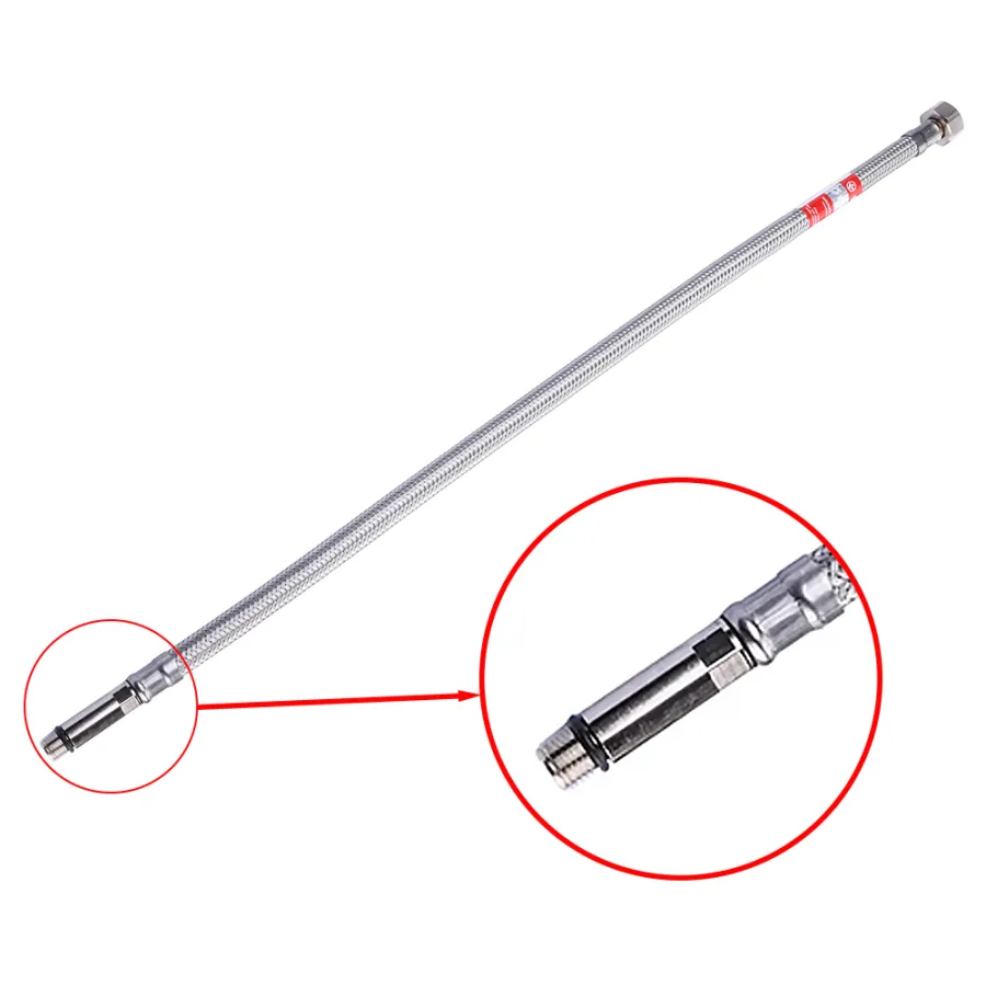 Гибкая подводка Tucai 80 см в полимерной ACB (антикоррозийной) оплетке 1/2-M10x1 L37, Г/Ш (203499)