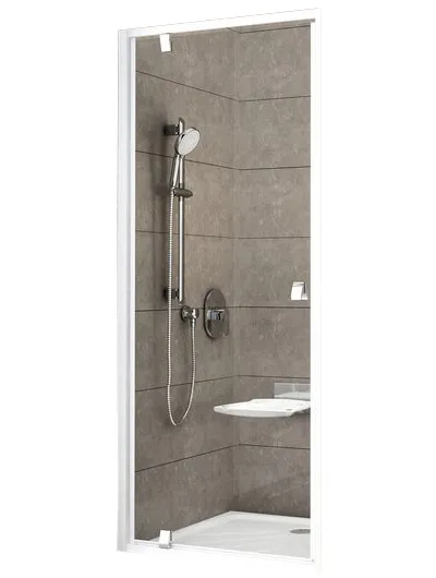 Душевая дверь Ravak Pivot PDOP1-80 белая, стекло прозрачное