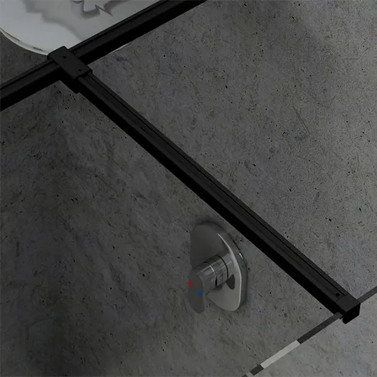 Держатель душевой перегородки Ravak W SET-Uni T connection 1200 мм, черный (GWD010003024)