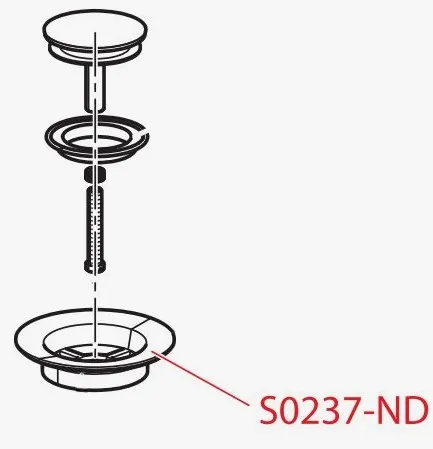 Запасная часть к сифонам для ванн Alcadrain S0237-ND