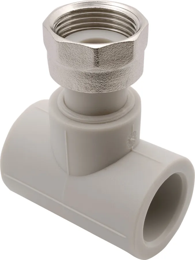 Тройник с накидной гайкой AlcaPipe PPR 25x3/4"x25 (AB228025034)