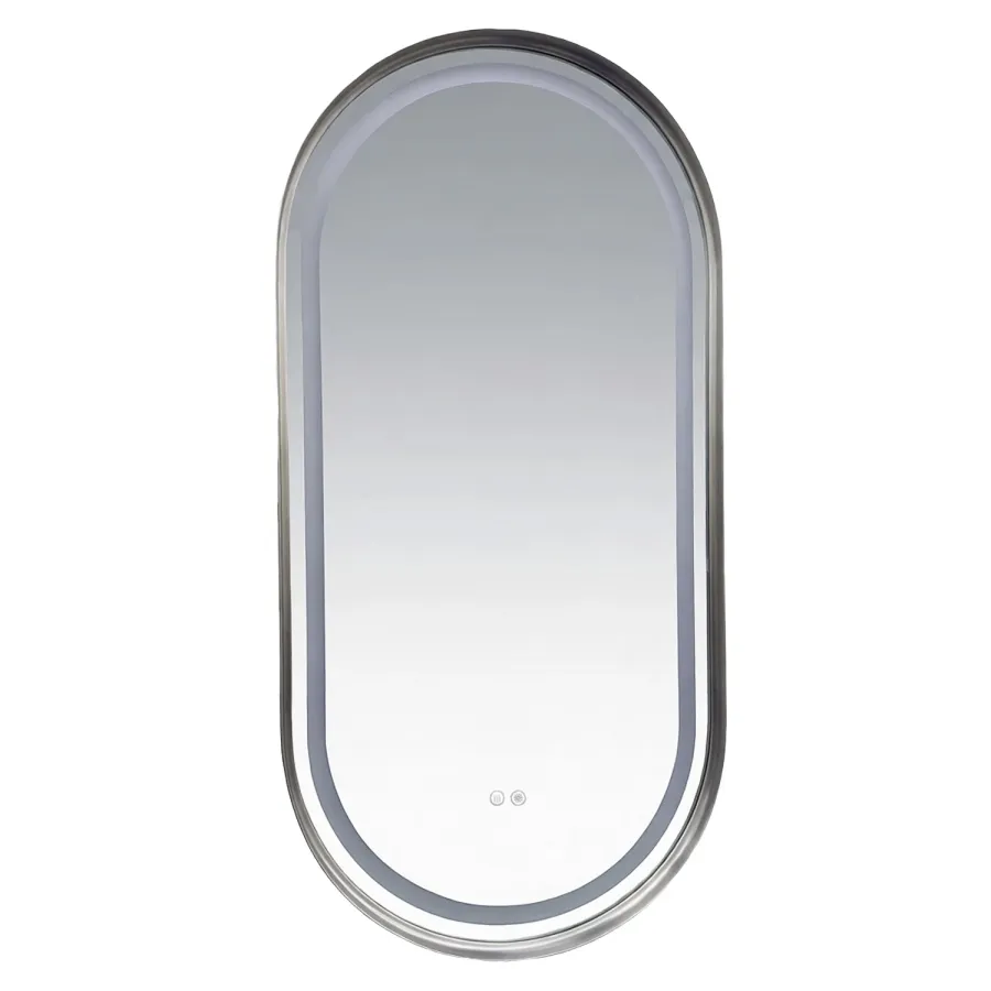 Зеркало с подсветкой в ванную Azario Блейк 1000х500х50 АZ-LED011425 цвет хром глянцевый