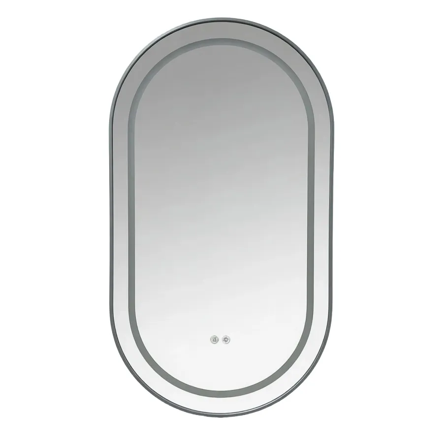 Зеркало с подсветкой в ванную Azario Джоли 500х900х30 АZ-LED012725 цвет серый матовый