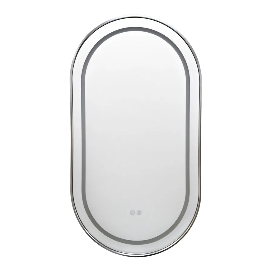 Зеркало с подсветкой в ванную Azario Джоли 500х900х30 АZ-LED012825 цвет хром глянцевый