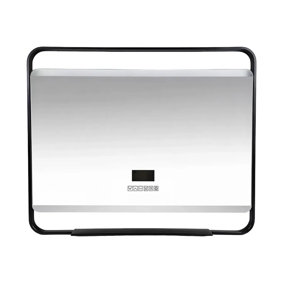 Зеркало с подсветкой в ванную Azario Дарья 1000х800х120 АZ-LED013625 цвет черный матовый