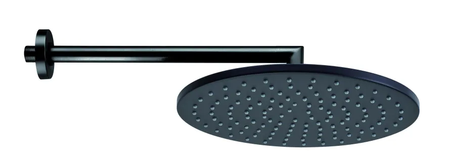 Верхний душ Bossini  COSMO ? 280 mm с кронштейном 400 mm, черный матовый (H70596I.073)