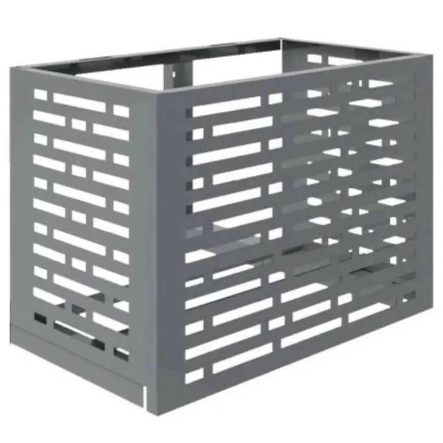 Короб Атлант д/кондиционера без кроншт. 900х650х500 П1 Стадиум RAL7016 цв темно-серый