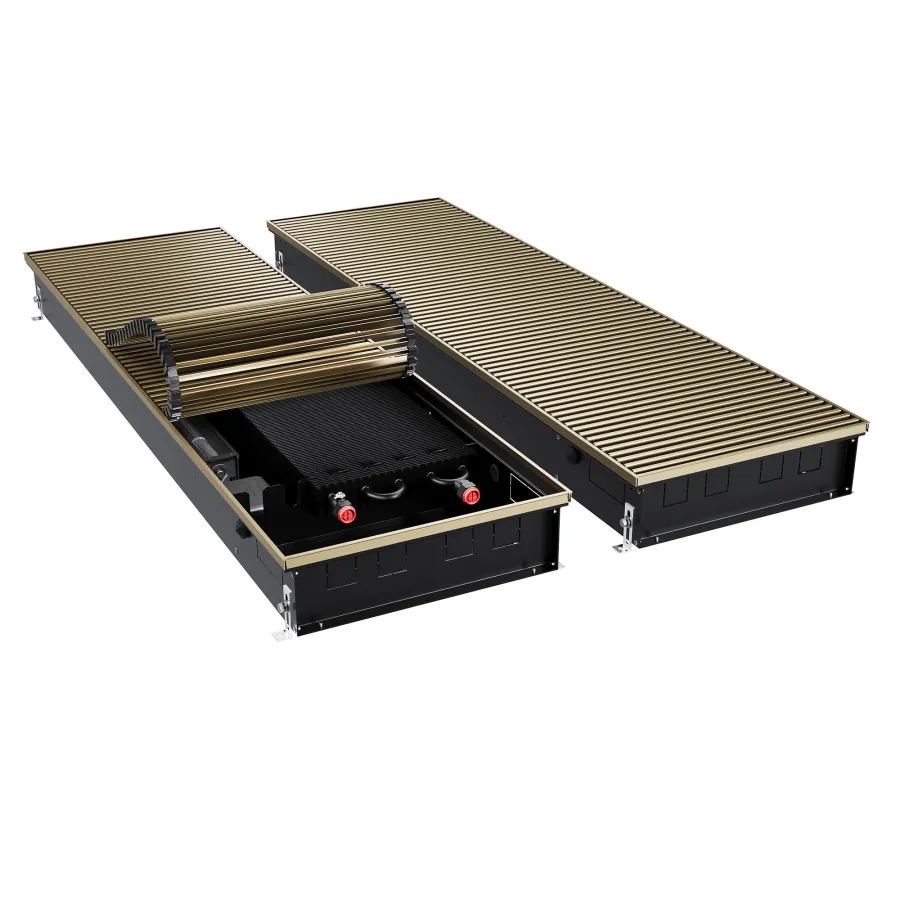 Конвектор внутрипольный Royal Thermo ATRIUM TURBO-110/400/1400-DG-U-AU