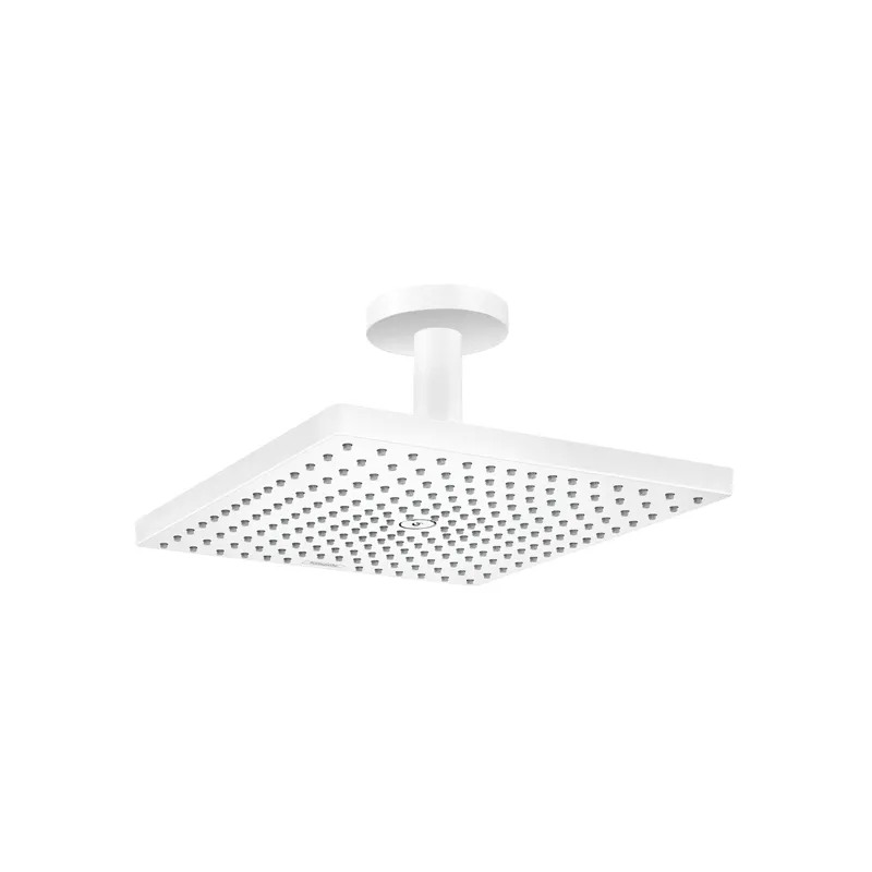 Верхний душ Hansgrohe Raindance E 300 1jet, с потолочным подсоединением, матовый белый
