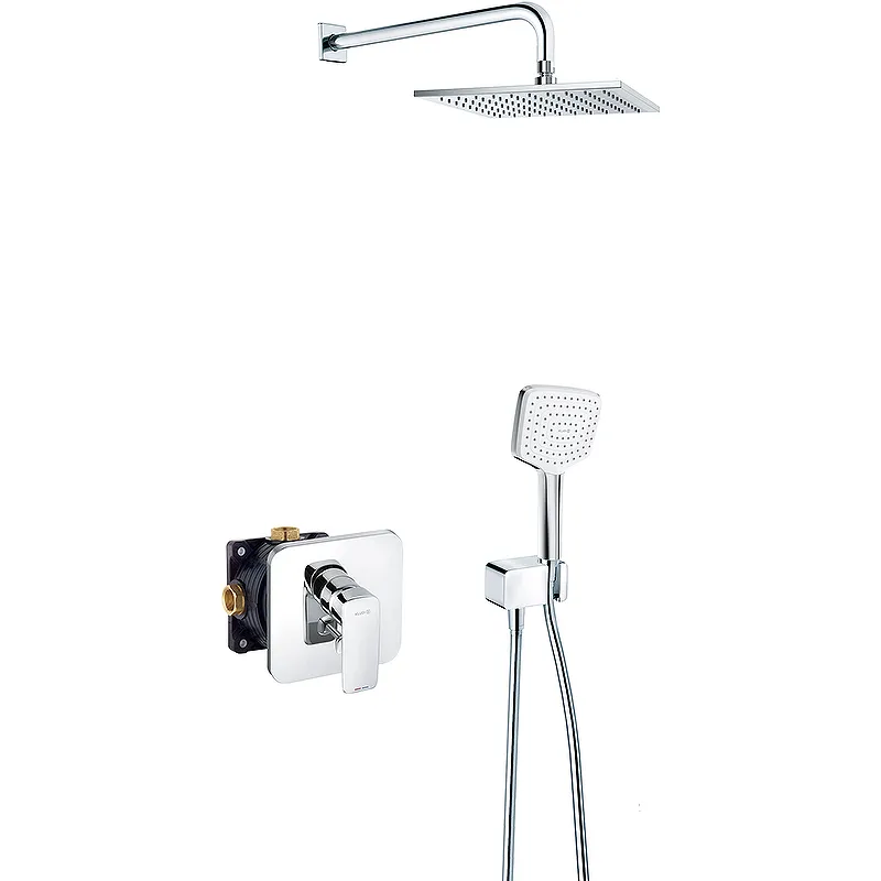 Душевая система Kludi Pure Style 7 в1 керамический картридж, хром (406300575)