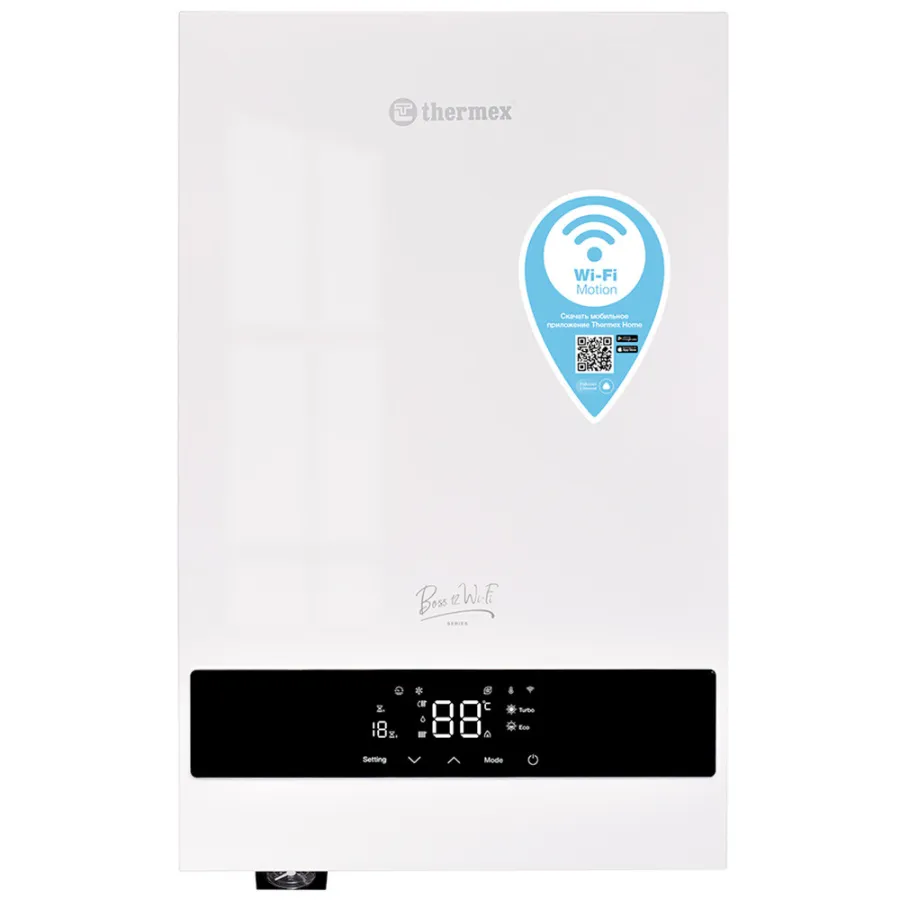 Котел THERMEX электрический настенный Boss 12 Wi-Fi цвет белый