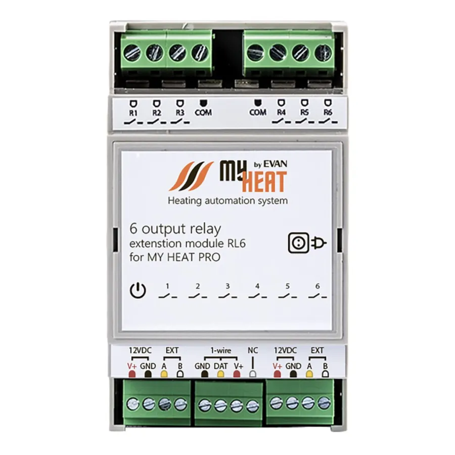 Блок релейный расширения MY HEAT RL6