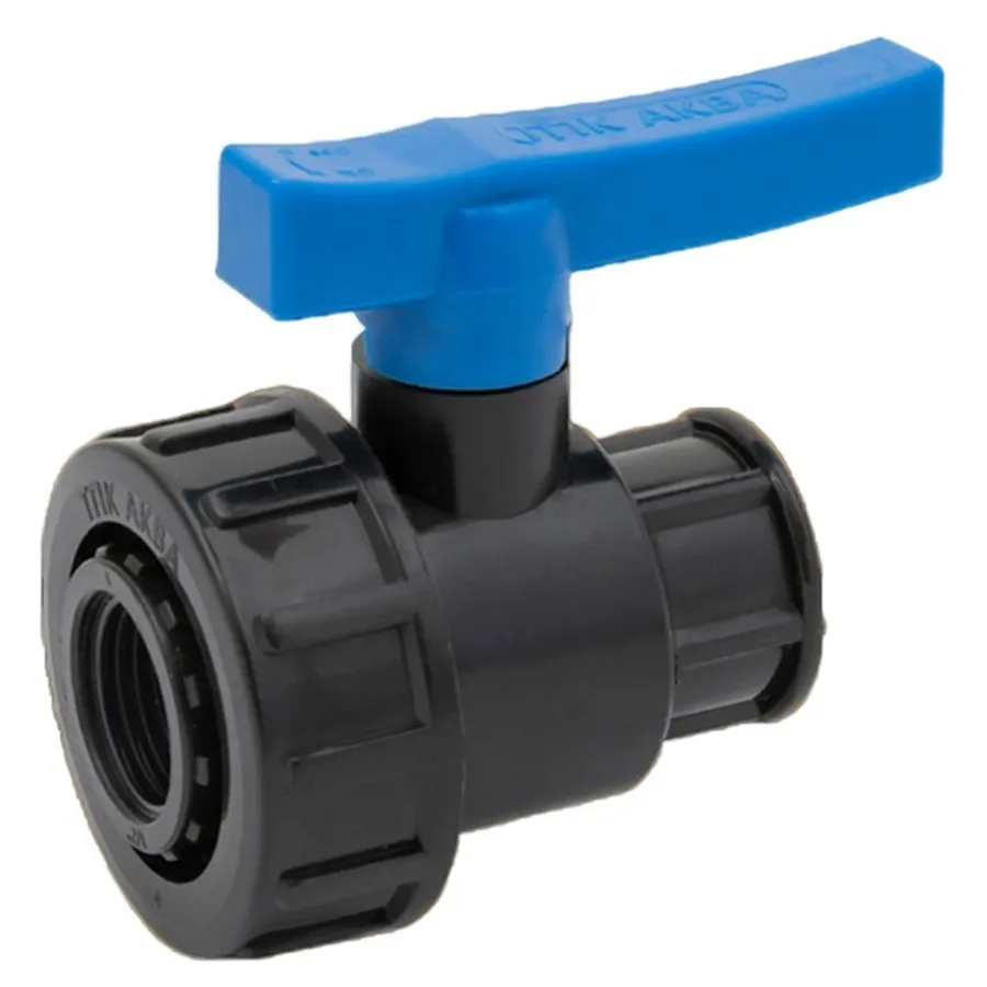 Кран шаровой ТПК-АКВА компрессионный ВР/ВР 1 1/4" х 1", 551114101