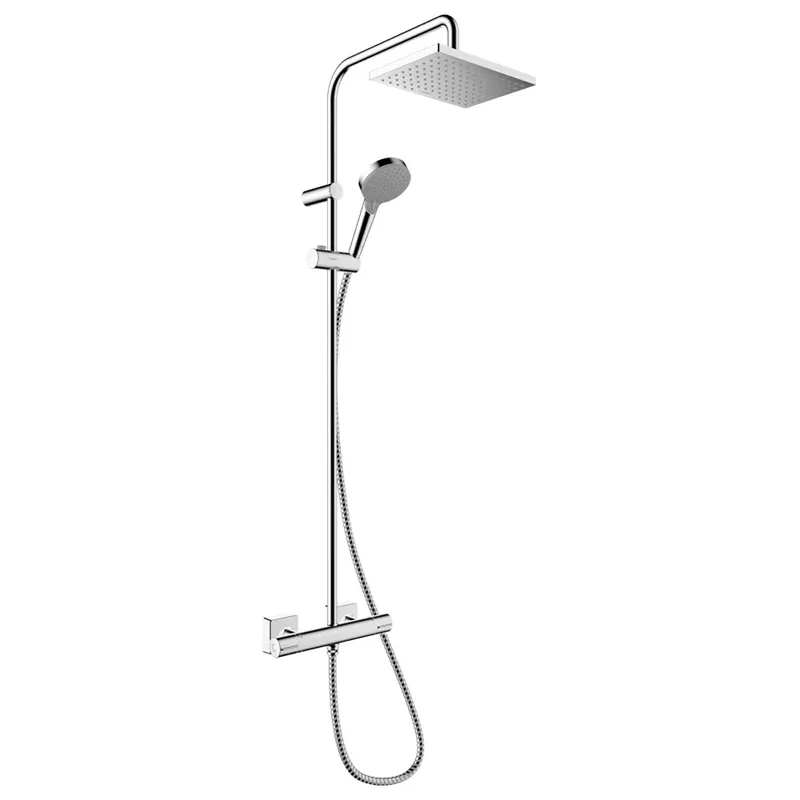 Душевая колонна Hansgrohe Vernis Shape с термостатом, хром (26286000)