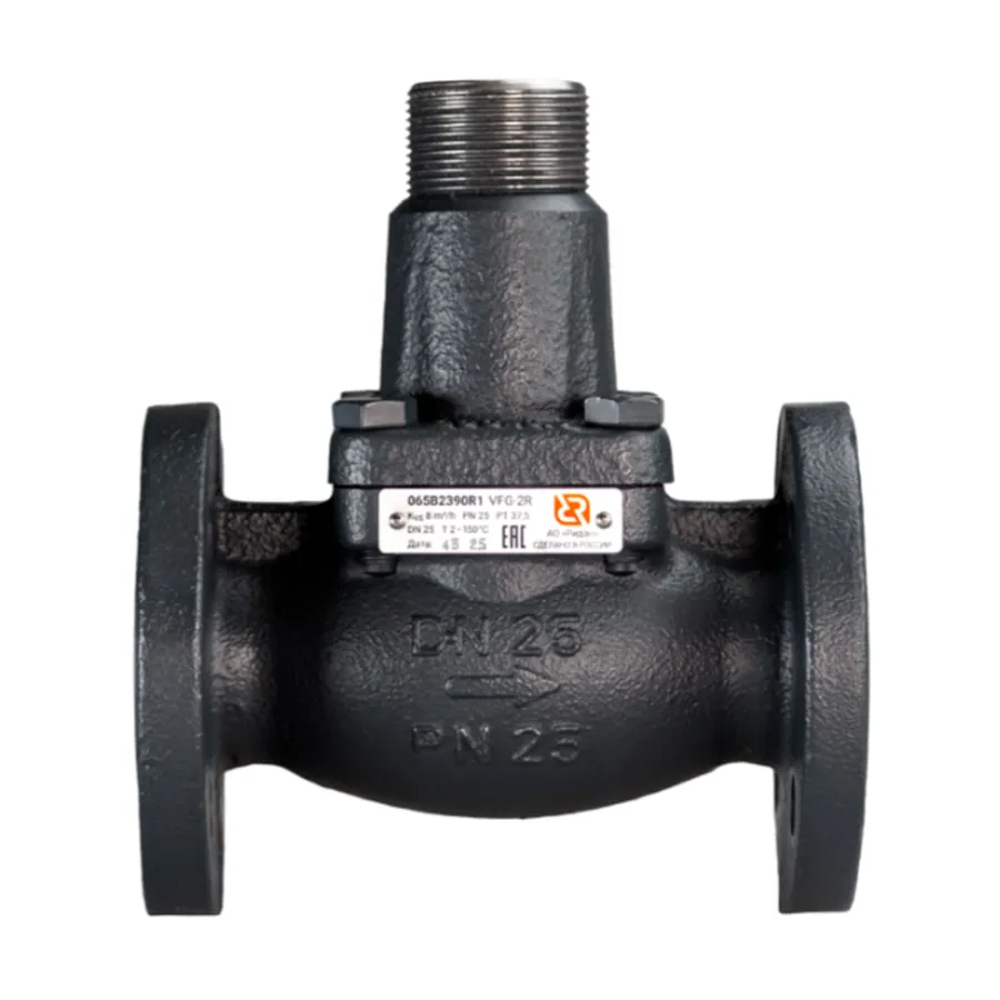 Клапан регулирующий РИДАН VFG-2R DN25, Kvs 8,0, PN25, Tmax 150 C