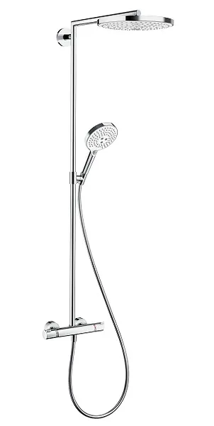 Душевая система Hansgrohe Raindance Select S, с термостатом, белый/хром (27129400)