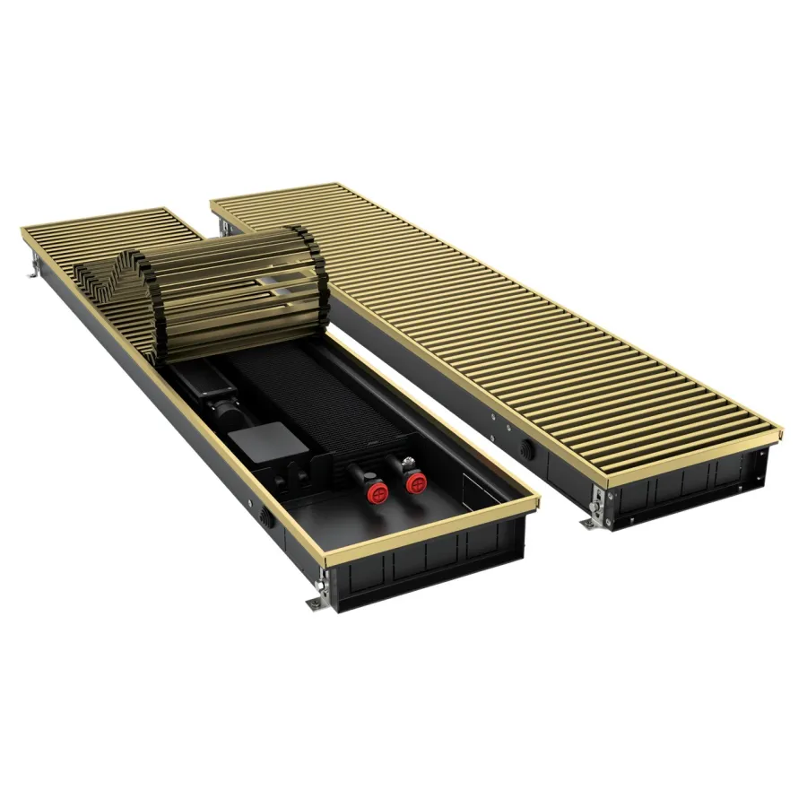 Конвектор внутрипольный Royal Thermo ATRIUM TURBO-80/180/2200-DG-U-AU