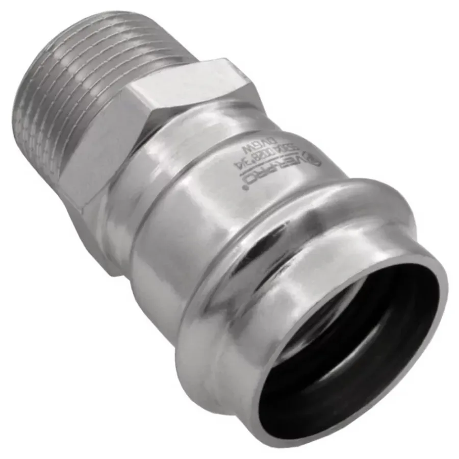 Соединитель VIEIR прямой нерж. сталь с нар.р. 22×3/4" VER-PRO (60/5)