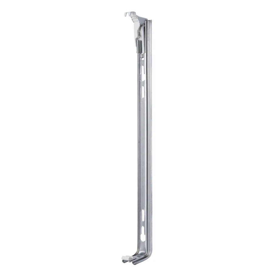 Кронштейн настенный рельсовый h500 RAL9016