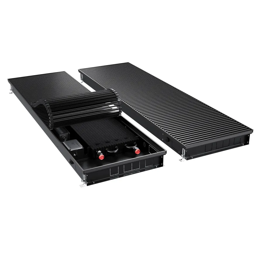 Конвектор внутрипольный Royal Thermo ATRIUM TURBO-80/400/1200-DG-U-BL