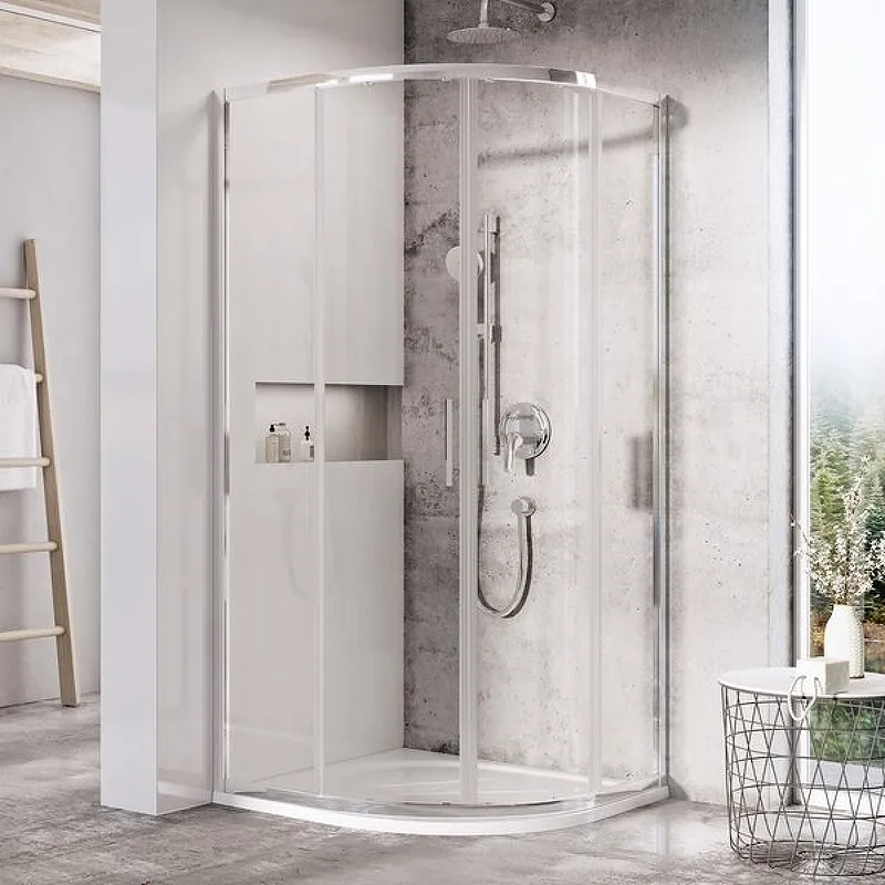 Душевой уголок Ravak Blix Slim 90x90 BLSCP4-90 профиль Хром стекло прозрачное