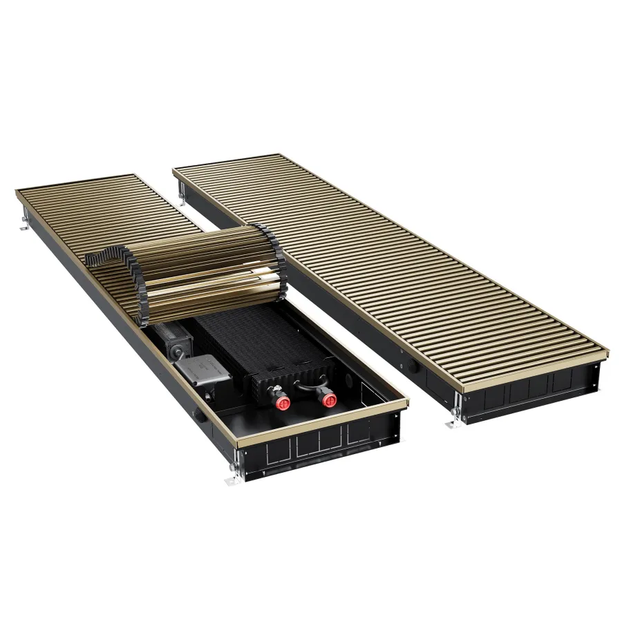 Конвектор внутрипольный Royal Thermo ATRIUM TURBO-80/300/2200-DG-U-AU