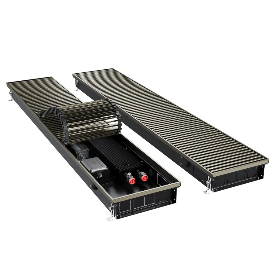 Конвектор внутрипольный Royal Thermo ATRIUM TURBO-80/250/2200-DG-U-LB