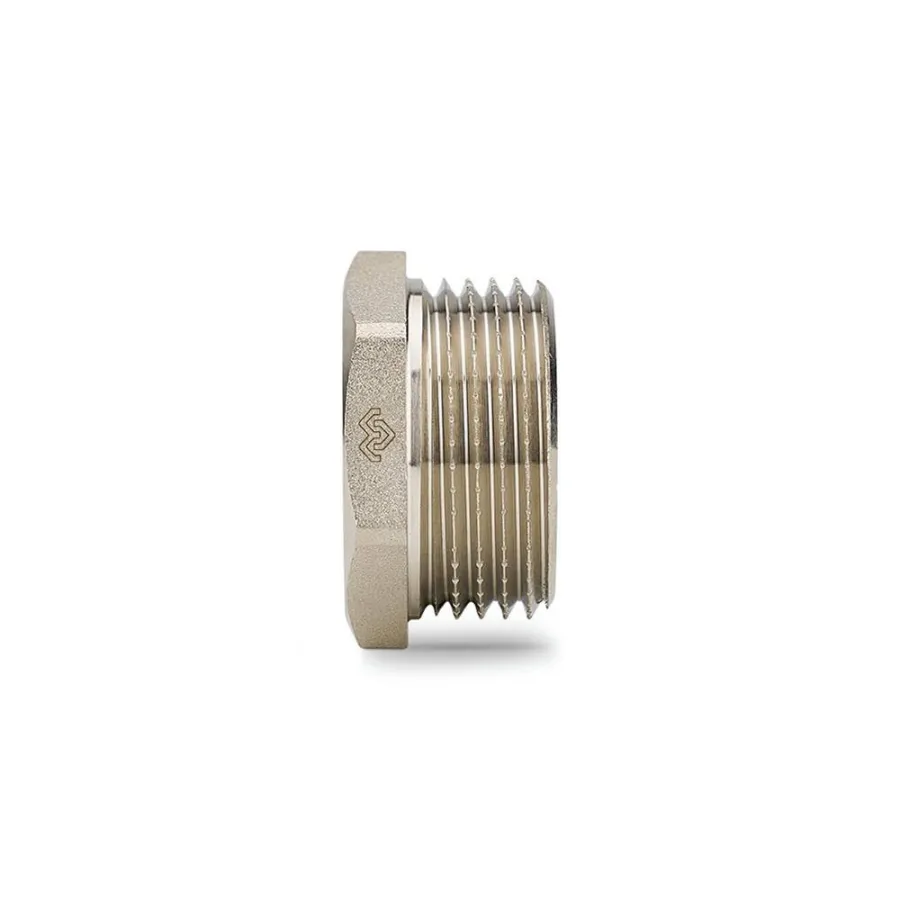 Футорка Varmega 1" x 1/2", никелированная