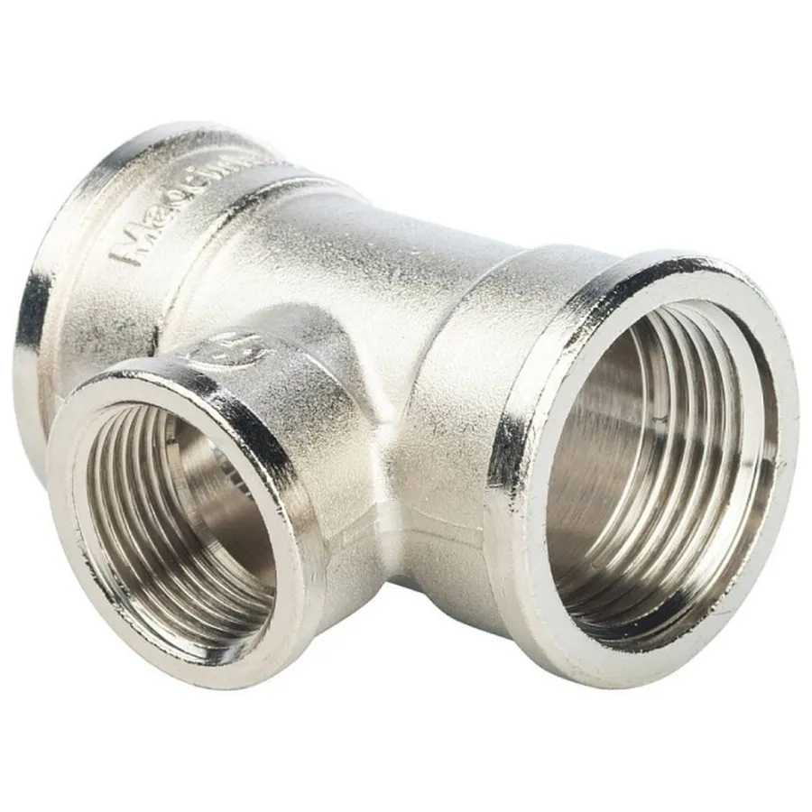 Тройник ВВ переходной никелированный 1"X3/4X1" SFT-0022-001341 STOUT