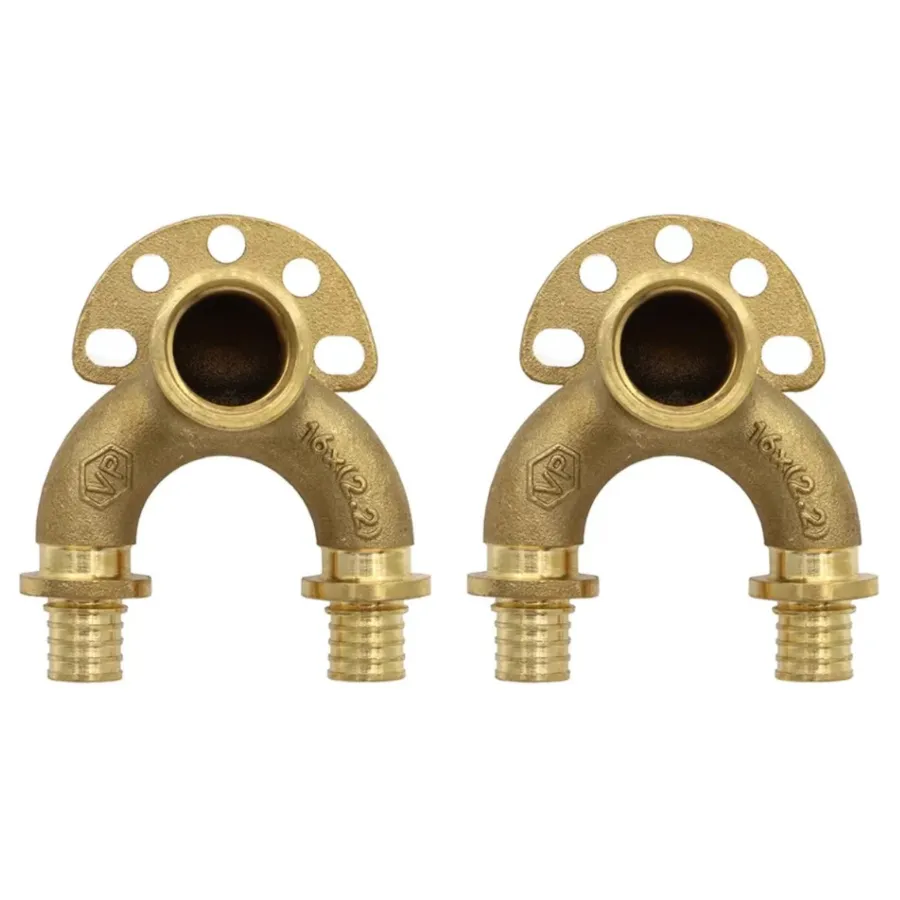 Уголок VIEIR проточный настенный для труб из сшитого полиэтилена ZL16X2,0-Rp1/2" VER-PRO VRP1620L