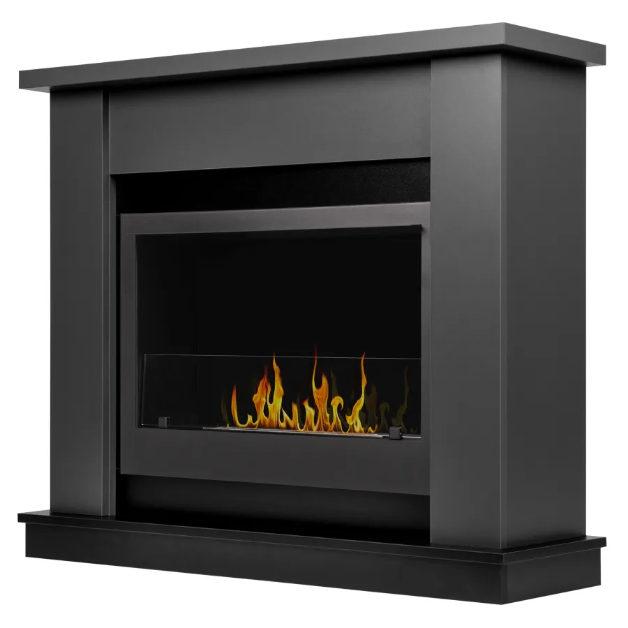 Каминокомплект:Биокамин Firelight BFP/P-1015 XS+Canto Long графит, черный