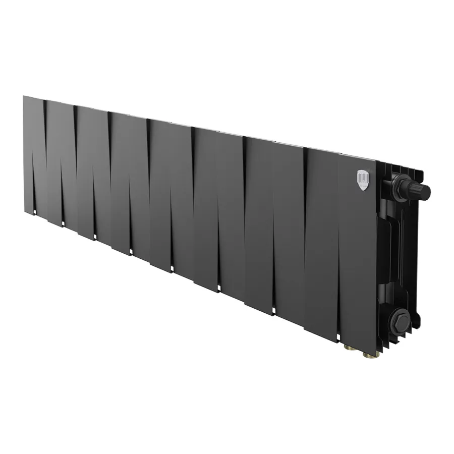 Радиатор биметаллический Royal Thermo PianoForte 200 Чёрный VR80- 16 секц.