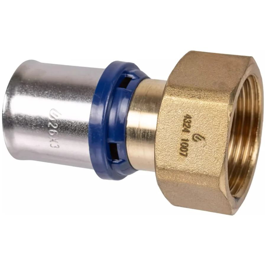 Штуцер обжимной для металлопластиковых труб Usystems MLC Plus 20-G1/2"НГ