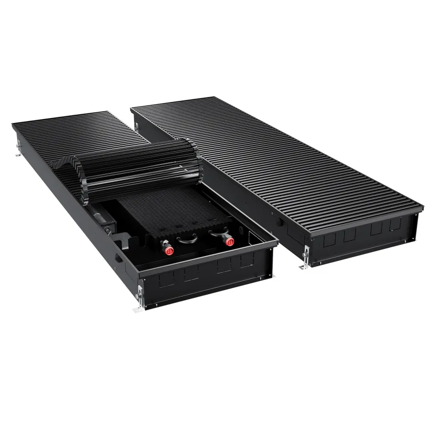 Конвектор внутрипольный Royal Thermo ATRIUM TURBO-110/400/1500-DG-U-BL