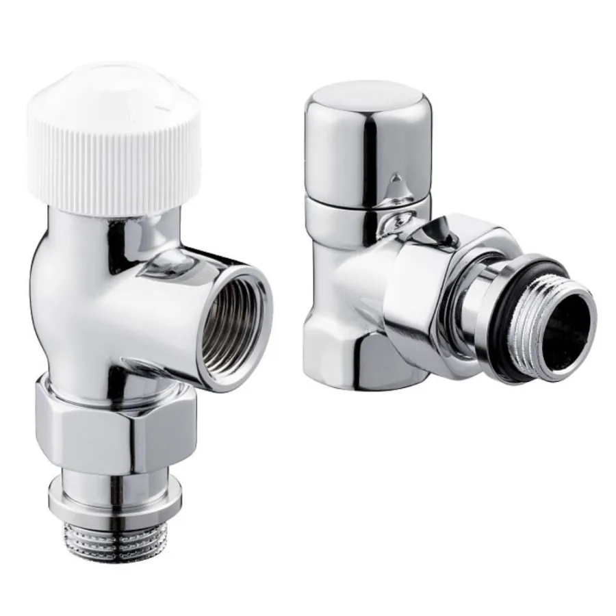 Набор термостатический для радиатора осевой Royal Thermo Design 1/2"М30х1,5 (Хром)