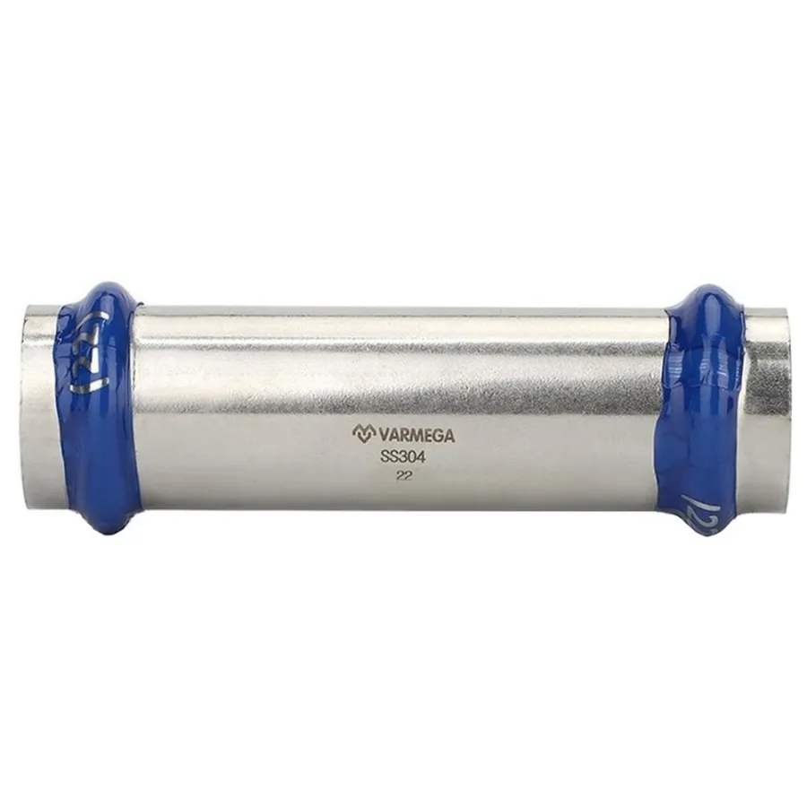 Муфта VARMEGA двухраструбная Inox Press надвижная 15x15
